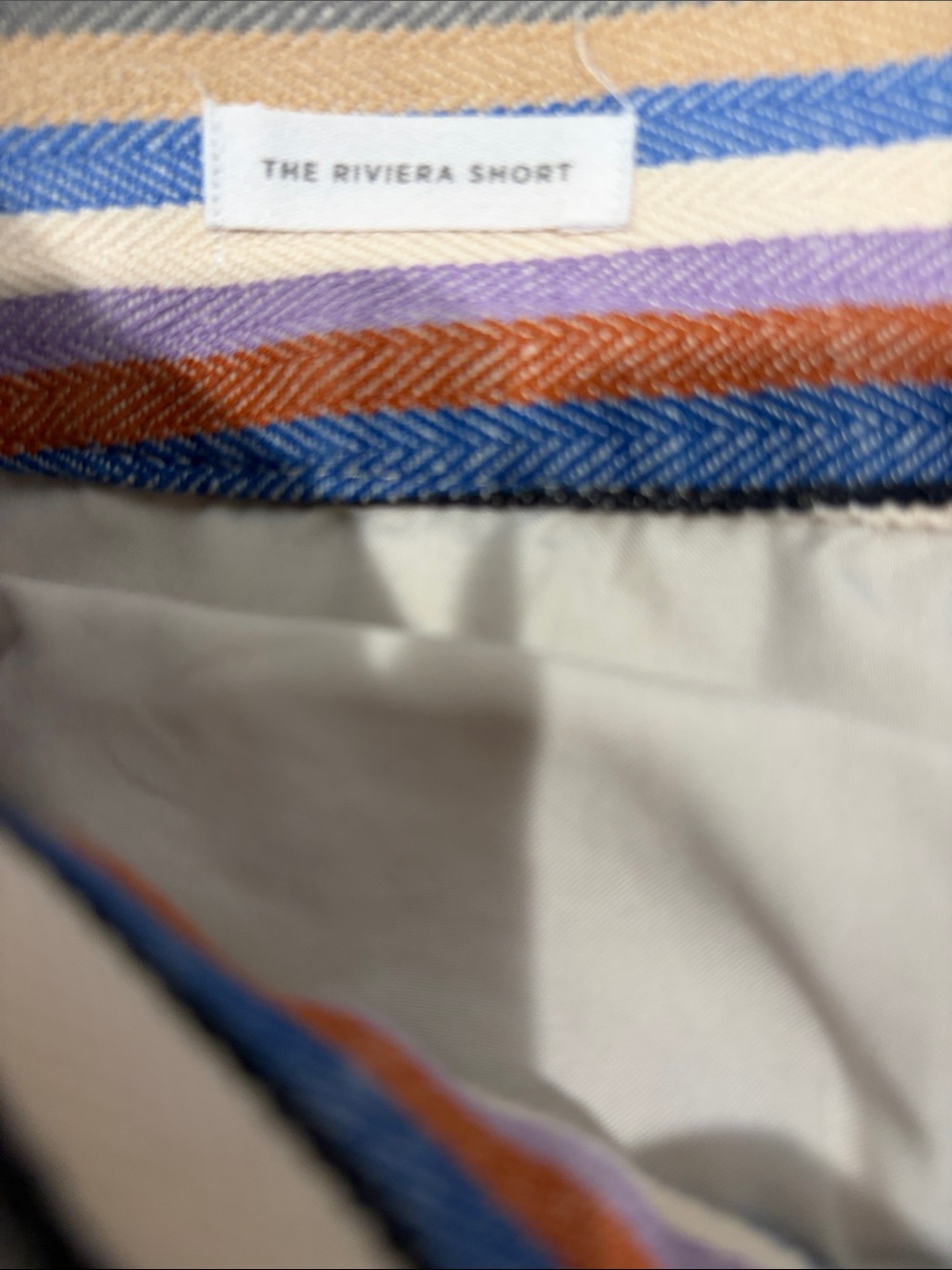 3 for $25! LOFT Women’s Multicolor Striped medium waist The Riviera Short, 6 - Picture 4 of 6